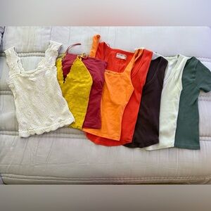 Free People Vibrant Tank Tops (set of 8)